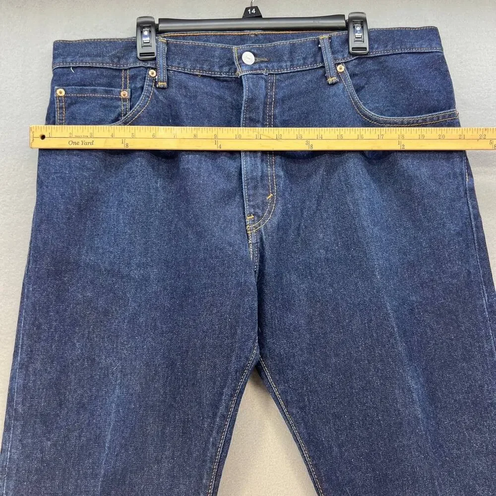 Levi's 517 Men's Bootcut Jeans Size W38 L30 Dark Denim Wash - Picture 9 of 12